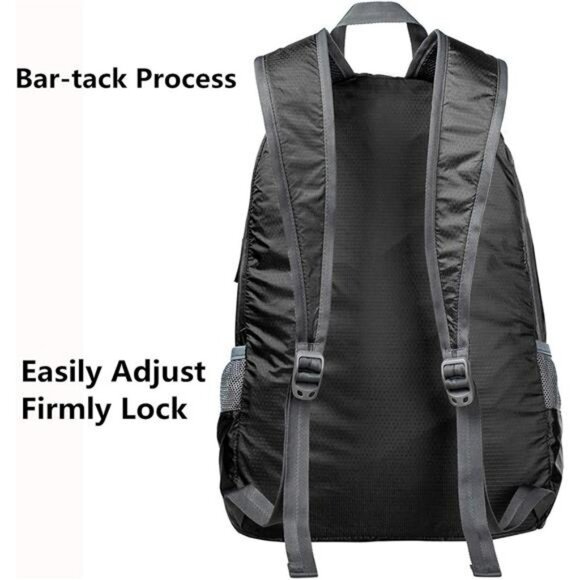 Lightweight Foldable Backpack 20L Packable Hiking Travel Daypack Unisex - Picture 5 of 7